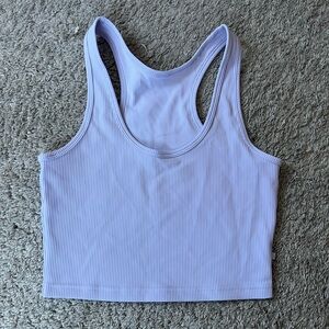 lululemon athletica Sky Blue Ribbed Tank Top